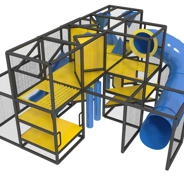 Indoor Playground GPS945 – (Indoor Playsystem Size) – 9 ft. H x 16 ft. W x 16 ft.