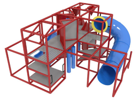 Indoor Playground GPS946 - (Indoor Playsystem Size) - 9 ft. H x 16 ft. W x 16 ft.