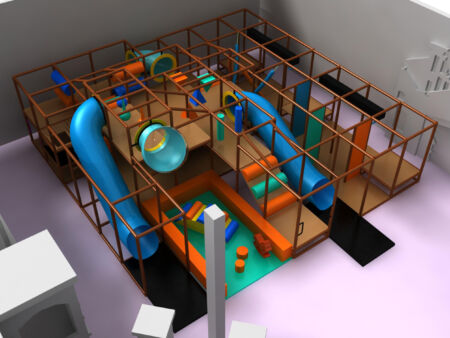Indoor Playground GPS952 - (Indoor Playsystem Size) - 10 ft. H x 28 ft. W x 28 ft.