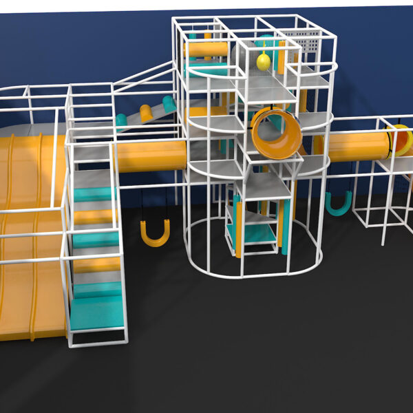 Indoor Playground GPS953 – (Indoor Playsystem Size) – 15 ft. H x 24 ft. W x 44 ft.