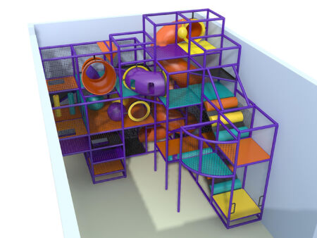 Indoor Playground GPS959 - (Indoor Playsystem Size) - 19 ft. H x 20 ft. W x 20 ft.