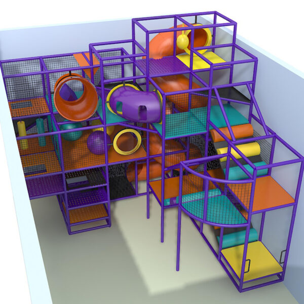 Indoor Playground GPS959 – (Indoor Playsystem Size) – 19 ft. H x 20 ft. W x 20 ft.