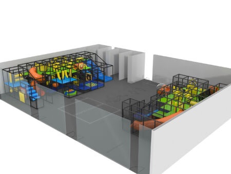 Indoor Playground GPS960 - (Indoor Playsystem Size) - 11 ft. H x 60 ft. W x 80 ft.