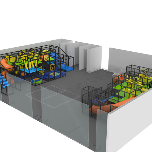 Indoor Playground GPS960 – (Indoor Playsystem Size) – 11 ft. H x 60 ft. W x 80 ft.