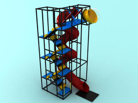 Indoor Playground GPS961 - (Indoor Playsystem Size) - 23 ft. H x 12 ft. W x 8 ft.