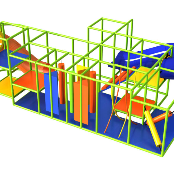 Indoor Playground GPS963 – (Indoor Playsystem Size) – 9 ft. H x 16 ft. W x 28 ft.