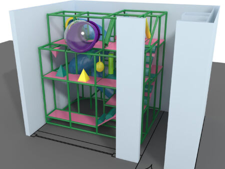 Indoor Playground GPS972 - (Indoor Playsystem Size) - 15 ft. H x 12 ft. W x 15 ft.