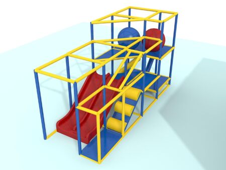 Indoor Playground GPS1027A - 9 ft. H x 6 ft. W x 12 ft.
