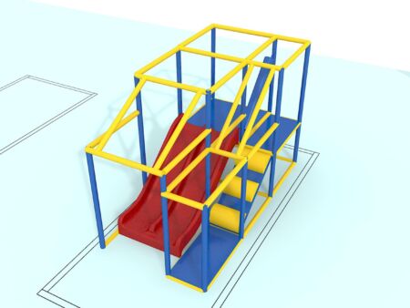 Indoor Playground GPS1027B - 9 ft. H x 6 ft. W x 16 ft.