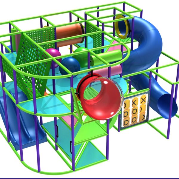 Indoor Playground GPS1044 – 12 ft. H x 20 ft. W x 20 ft.