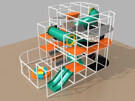 Indoor Playground GPS1046 - 16 ft. H x 24 ft. W x 16 ft.