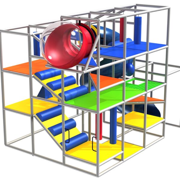 Indoor Playground GPS1054 – 14 ft. H x 16 ft. W x 12 ft.