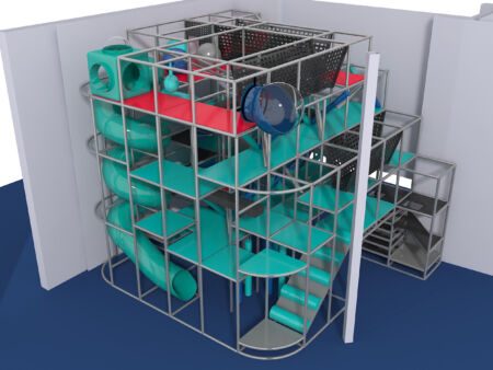 Indoor Playground GPS1007 - 23 ft. H x 28 ft. W x 24 ft.