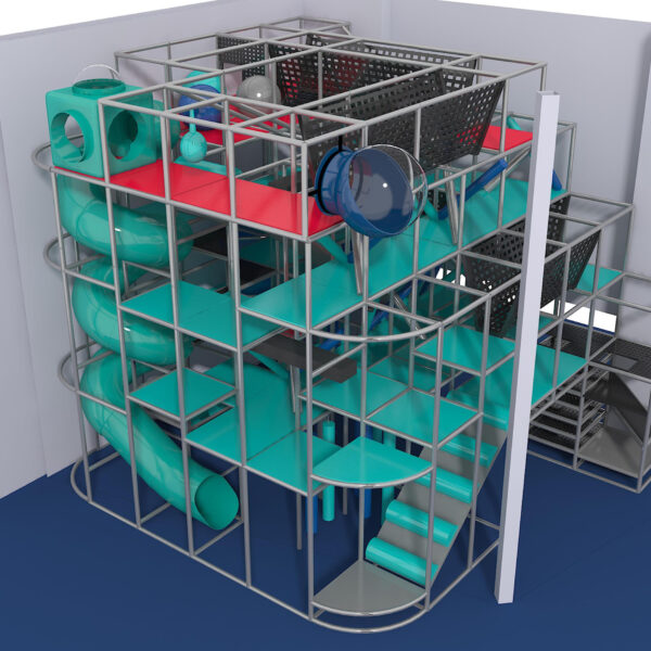 Indoor Playground GPS1007 – 23 ft. H x 28 ft. W x 24 ft.