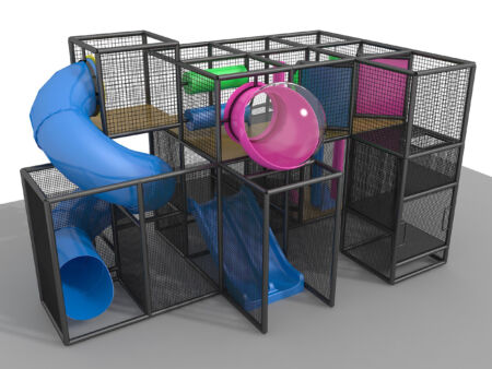 Indoor Playground GPS1017 - 12 ft. H x 20 ft. W x 12 ft.