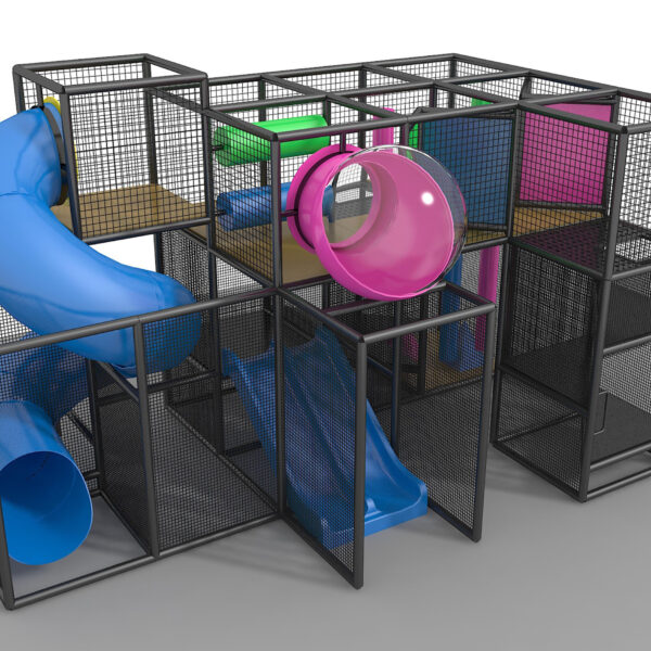 Parque infantil interior GPS1017 – 12 pies de alto x 20 pies de ancho x 12 pies.