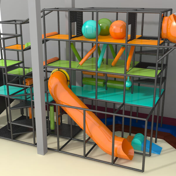Indoor Playground GPS1019 – 19 ft. H x 28 ft. W x 12 ft.