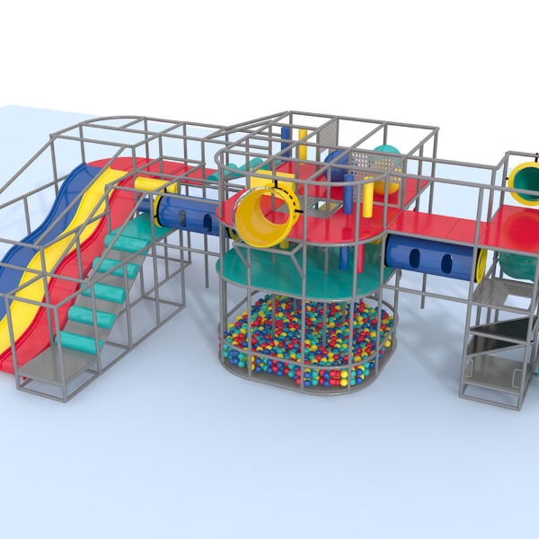 Indoor Playground GPS1021 – 15 ft. H x 44 ft. W x 24 ft.