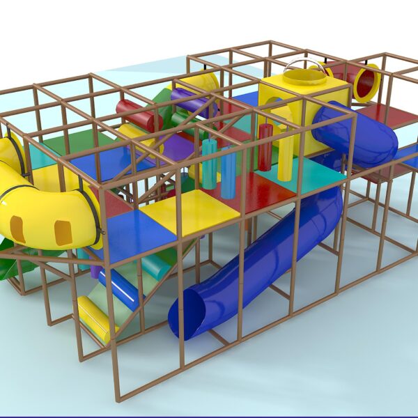 Indoor Playground GPS1035 – 12 ft. H x 28 ft. W x 16 ft.
