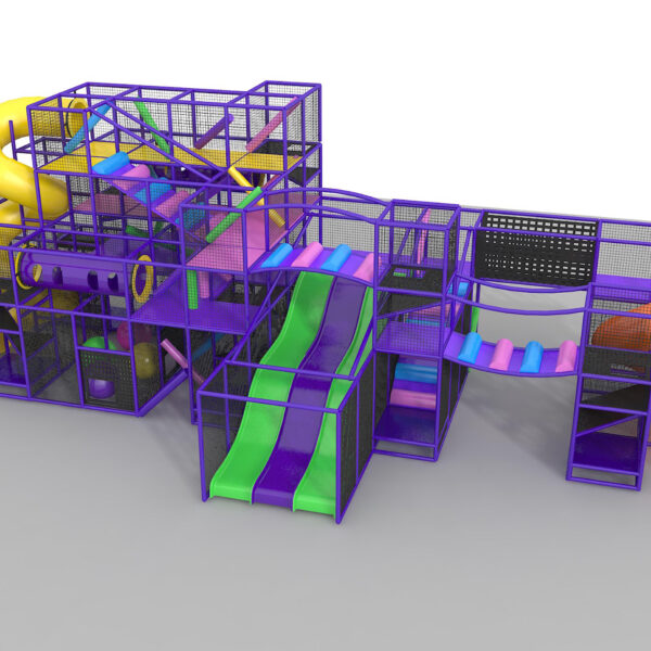 Parque infantil interior GPS982 – 19 pies de alto x 52 pies de ancho x 24 pies.