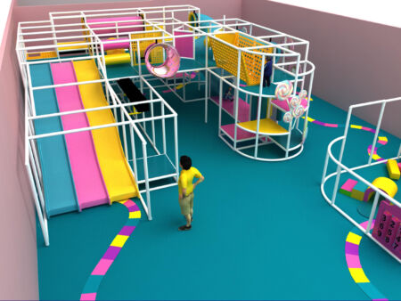 Indoor Playground GPS1013 - 12 ft. H x 28 ft. W x 32 ft.
