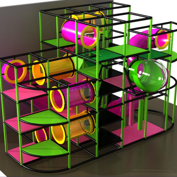 Indoor Playground GPS988 – 16 ft. H x 24 ft. W x 12 ft.