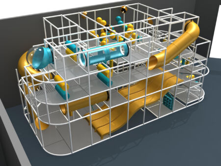 Indoor Playground GPS993 - 19 ft. H x 40 ft. W x 20 ft.