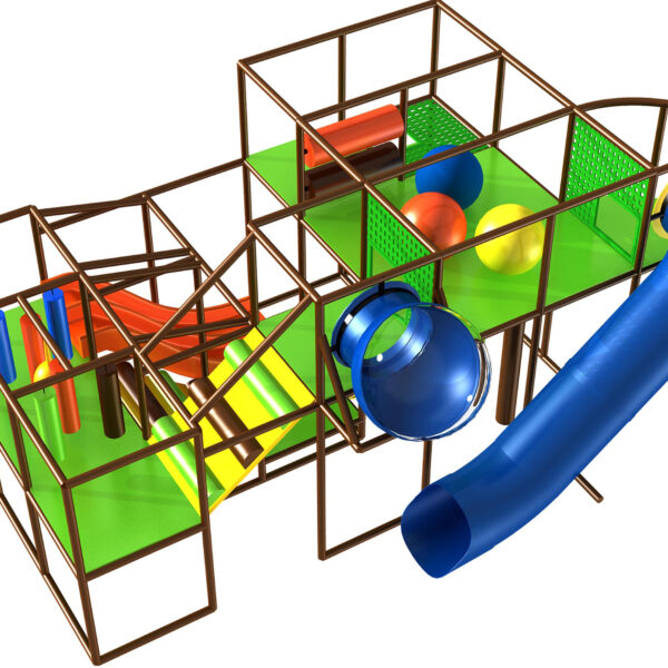 Indoor Playground GPS994 – 11 ft. H x 16 ft. W x 24 ft.