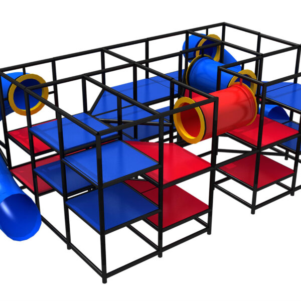 Indoor Playground GPS999 – 9 ft. H x 28 ft. W x 16 ft.