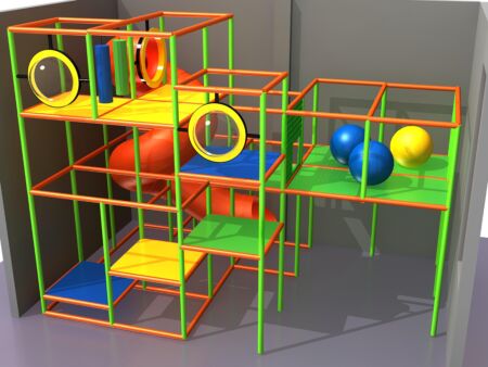 Indoor Playground GPS1088 - 15 ft. H x 12 ft. W x 20 ft.