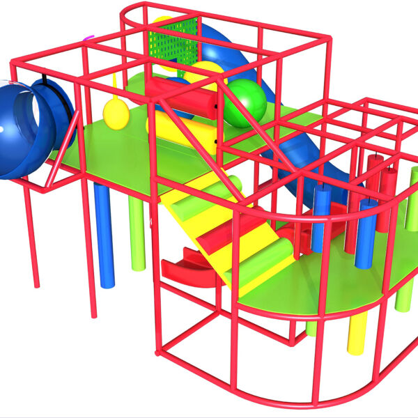 Indoor Playground GPS1121 – 11 ft. H x 20 ft. W x 16 ft.