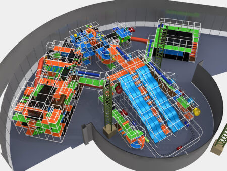 Indoor Playground GPS1129 - 22 ft. H x 134 ft. W x 99 ft.