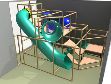 Indoor Playground GPS240 - 13 ft. H x 12 ft. W x 20 ft.