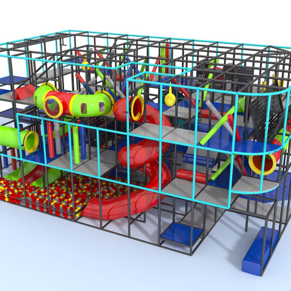 Indoor Playground GPS1011 – 19 ft. H x 44 ft. W x 28 ft.