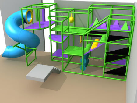 Indoor Playground GPS1097 - 12 ft. H x 12 ft. W x 28 ft.