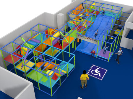 Indoor Playground GPS1105 - 9 ft. H x 48 ft. W x 24 ft.