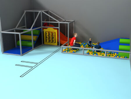 Indoor Playground GPS1137 - 7 ft. H x 23 ft. W x 12 ft.