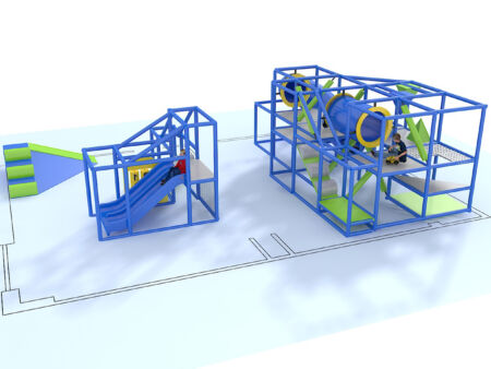 Indoor Playground GPS1138 - 8 ft. H x 20 ft. W x 10 ft.