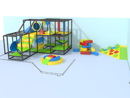 Indoor Playground GPS1142 - 9 ft. H x 16 ft. W x 16 ft.