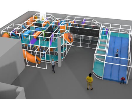 Indoor Playground GPS1172 - 11 ft. H x 28 ft. W x 48 ft.