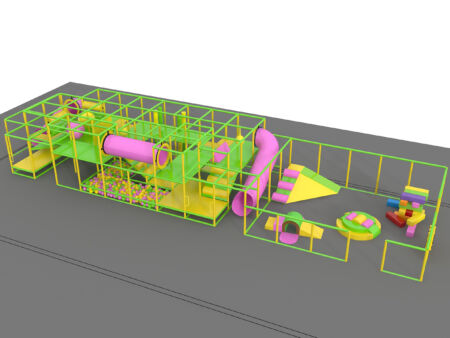 Indoor Playground GPS1175 - 9 ft. H x 60 ft. W x 16 ft.