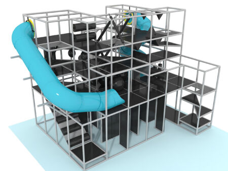Indoor Playground GPS1176 - 19 ft. H x 28 ft. W x 20 ft.