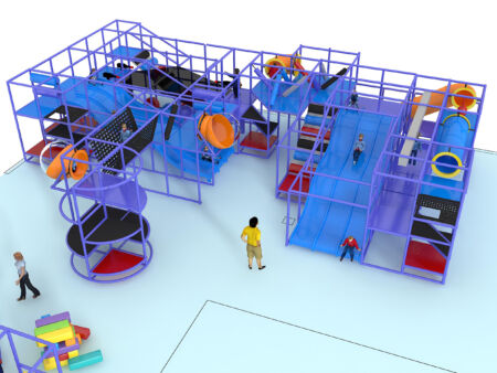 Indoor Playground GPS1179B - 11 ft. H x 52 ft. W x 40 ft.