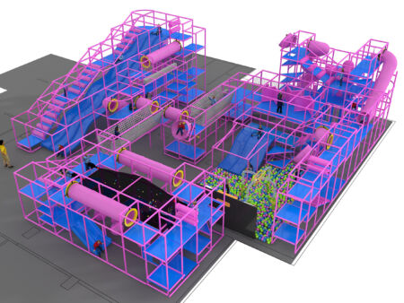 Indoor Playground GPS1180 - 19 ft. H x 64 ft. W x 68 ft.