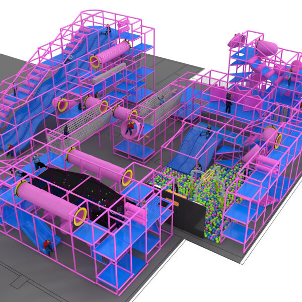 Indoor Playground GPS1180 – 19 ft. H x 64 ft. W x 68 ft.