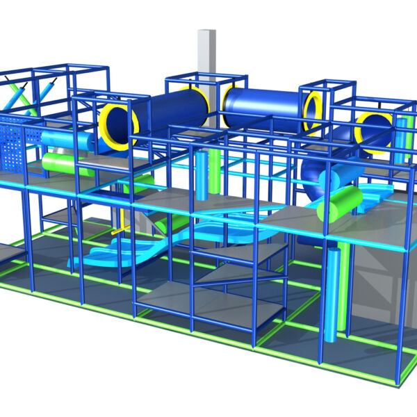 Parque infantil interior GPS1181 – 13 pies de alto x 32 pies de ancho x 18 pies.