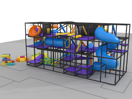 Indoor Playground GPS1184 - 15 ft. H x 12 ft. W x 32 ft.