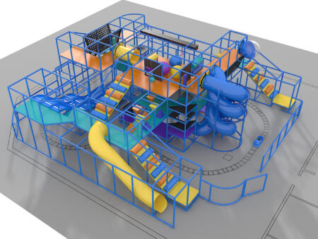Indoor Playground GPS1185 - 15 ft. H x 44 ft. W x 48 ft.