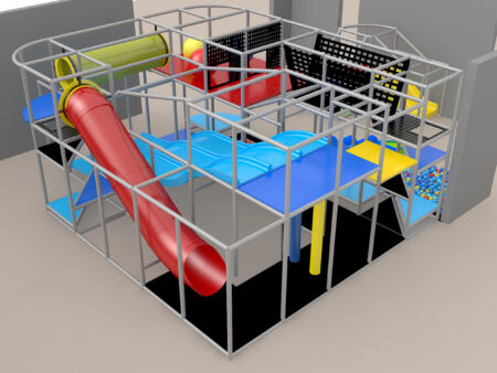 Indoor Playground GPS630 - 11 ft. H x 20 ft. W x 27 ft.