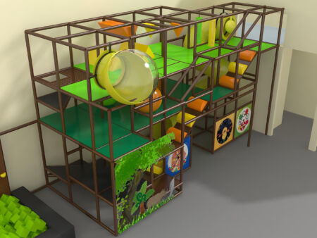 Indoor Playground GPS708 - 15 ft. H x 24 ft. W x 10 ft.